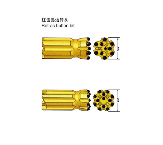 柱齿易返钎头